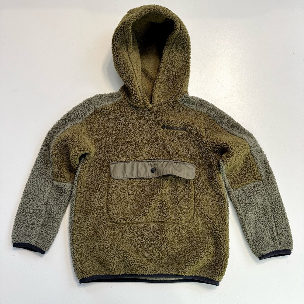 Columbia Rugged Ridge Sherpa Youth Size XS (6/7) Green Hoodie Sweatshirt